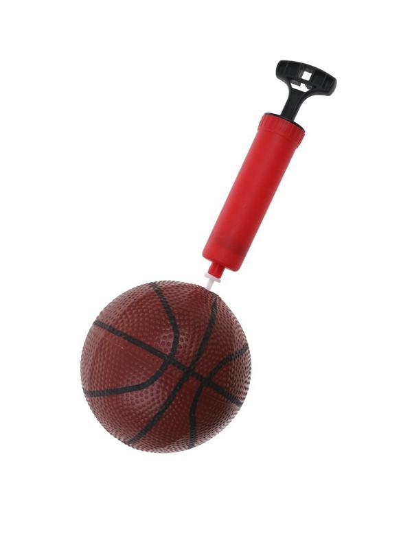 Набор для игры в баскетбол Динозаврик; щит картон 24х26 см. с пластик.
кольцом 20 см., мяч 13 см., насос