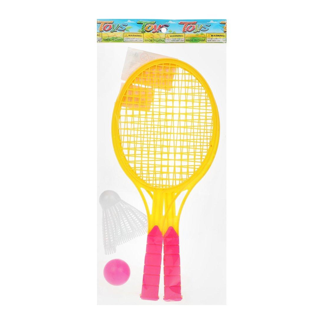 Ракетки для игр на открытом воздухе: ракетки 29 см. 2 шт., волан, мяч, в
ассорт., пакет
