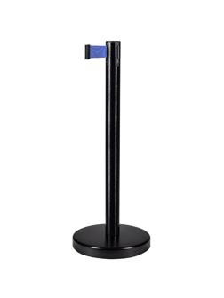 Столбик ограждения TEH_BSLN-326332 черный стойка с вытяж.лентой L-2 м синий