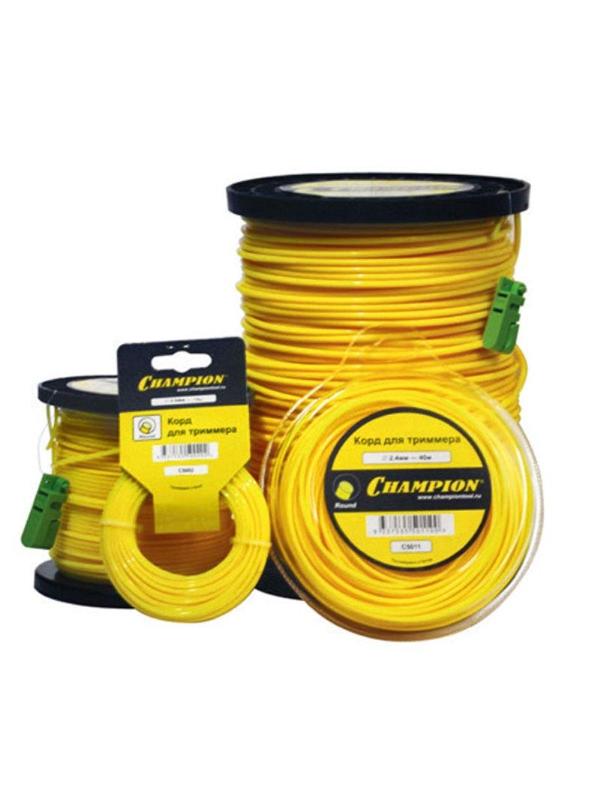 Леска для триммера Round 3,0 мм 164 м круг CHAMPION C5020