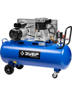 Компрессор поршневой ременной ЗУБР 440л/мин, 100л (ЗКПМ-440-100-Р-2.2)