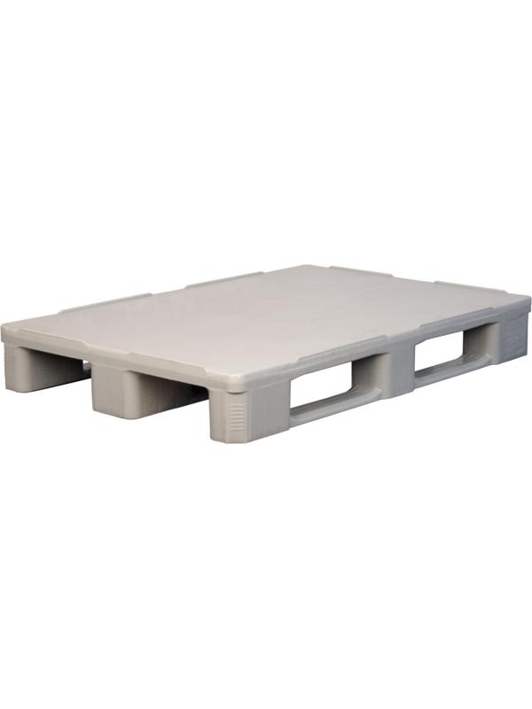 Паллет 1200х800х160 мм (cплош. на3-х пол.) гиг., сер. (IR 1208-3R-G)