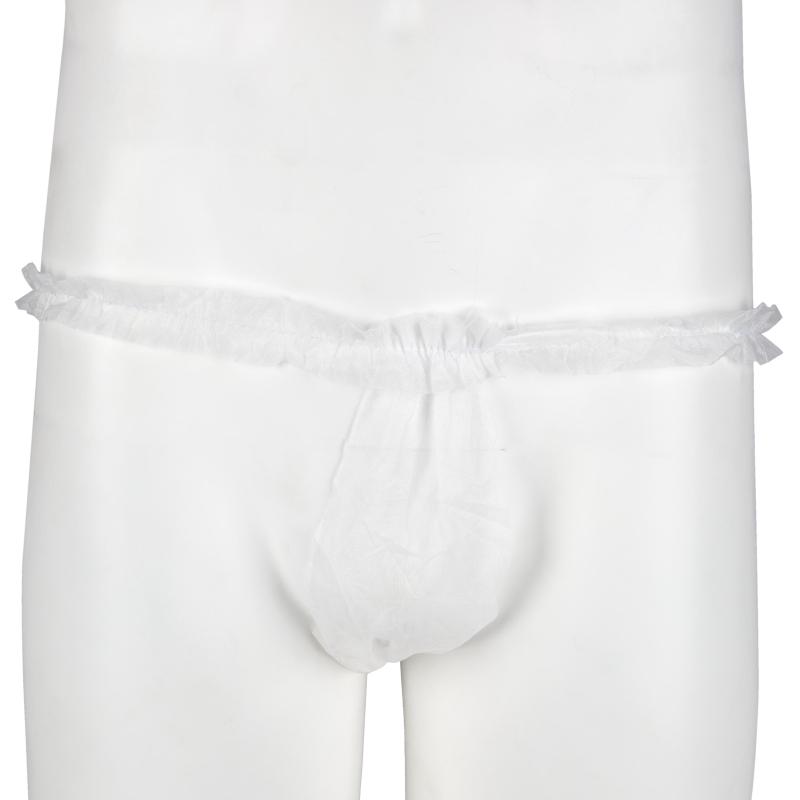 Трусы бикини модель Рюши белый смс.пл.25 50шт/уп