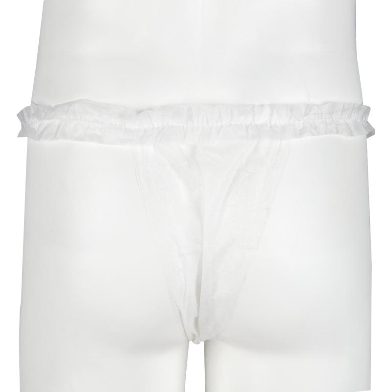 Трусы бикини модель Рюши белый смс.пл.25 50шт/уп