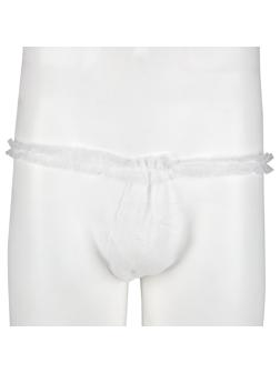 Трусы бикини модель Рюши белый смс.пл.25 50шт/уп