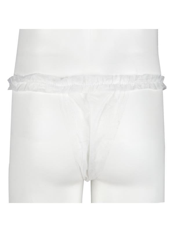 Трусы бикини модель Рюши белый смс.пл.25 50шт/уп