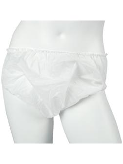 Трусы женские закрытого типа белый смс пл25 25шт/уп