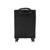Чемодан Р2007 (3-ой) Black черный (19) тканевый облегченный  малый