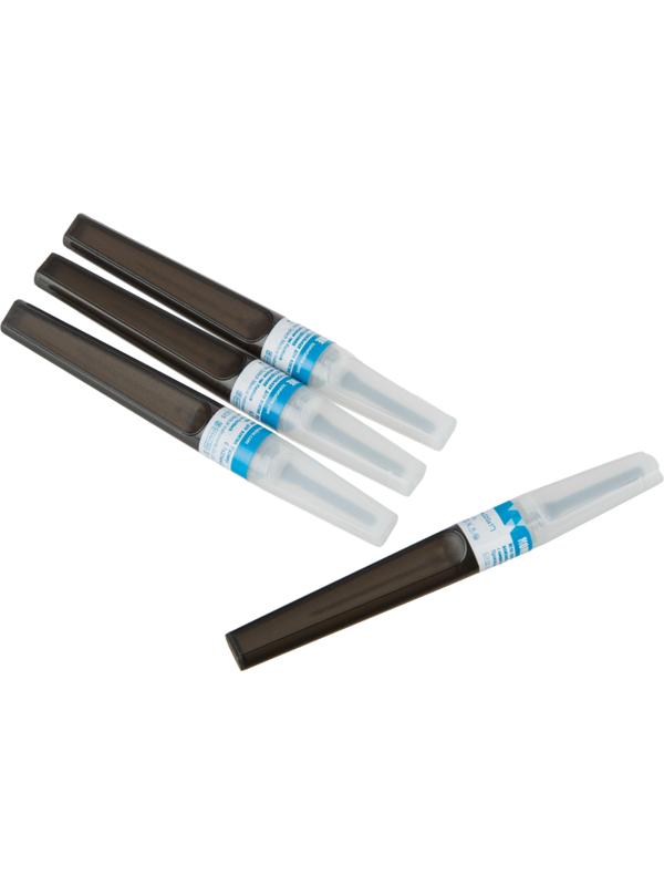 Игла двусторонняя с визуал.камерой FB 22G 0.7х25 черная 100 шт/уп