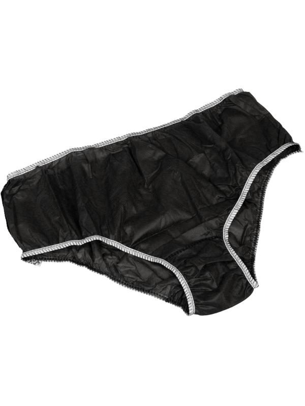 Трусы плавки мужские, спанбонд, черный, 48-52 10шт/уп