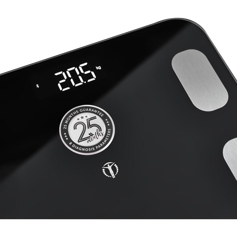 Весы напольные SCARLETT SC-BS33ED101, 180кг, Bluetooth, черный