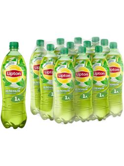 Чай холодный Lipton зеленый, ПЭТ, 1л, 12шт/уп