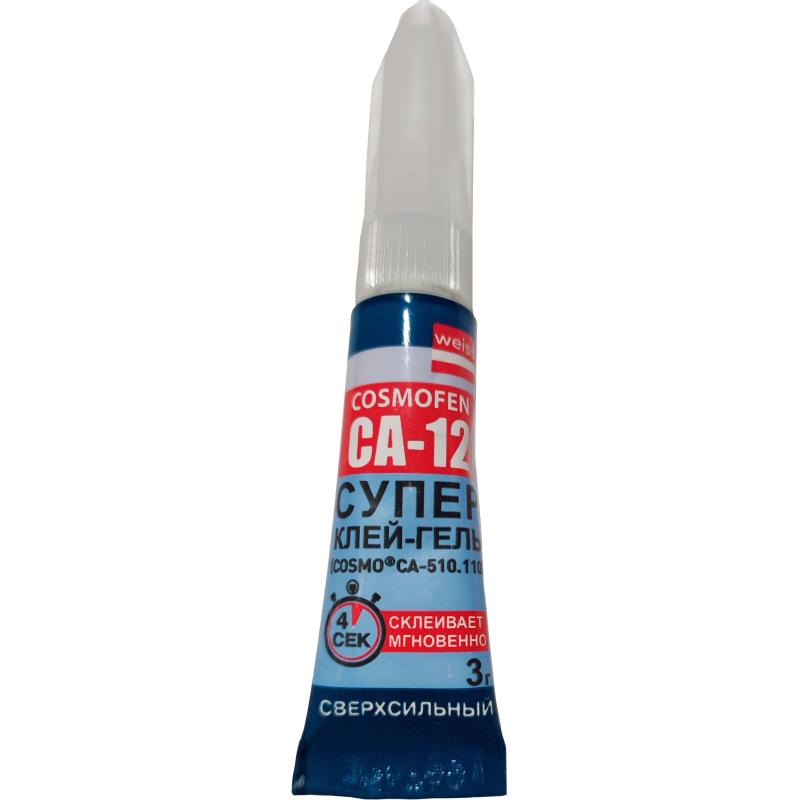 Клей -гель секундный цианоакрилатный COSMOFEN CA 12, 3 гр (CA-500.110)