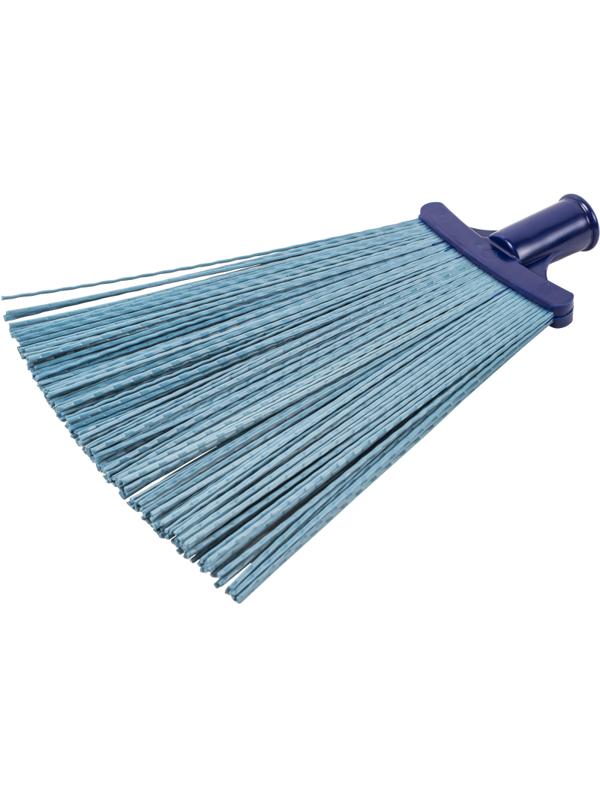 Метла полипропиленовая веерная, тулейка 25 мм, без черенка