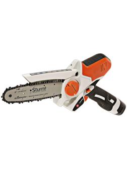 Пила цепная аккумуляторная Sturm CSC1804, мини