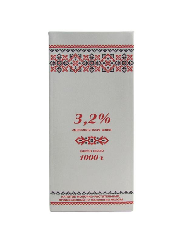 Напиток Славянские кружева молочно-растительный, СЛИМ, 3,2% 973 мл