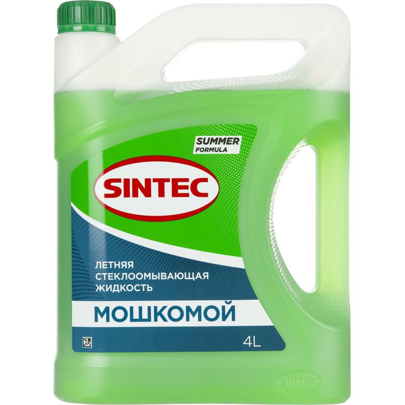 Жидкость стеклоомывающая Мошкомой летняя 4л, Sintec, 900380 3шт/упак