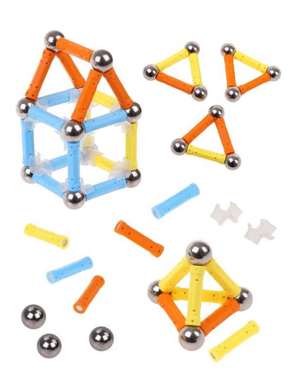 Конструктор магнитный, 96 дет., коробка