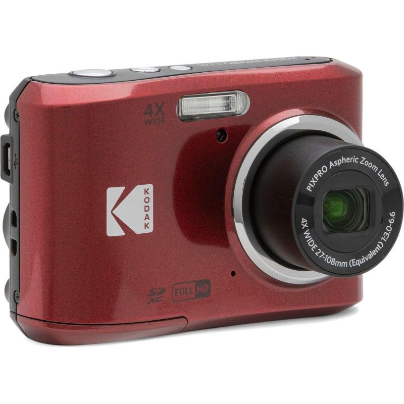 Фотоаппарат Kodak FZ45 Red, 4-х кратный опт зум, 16Мп, питание АА