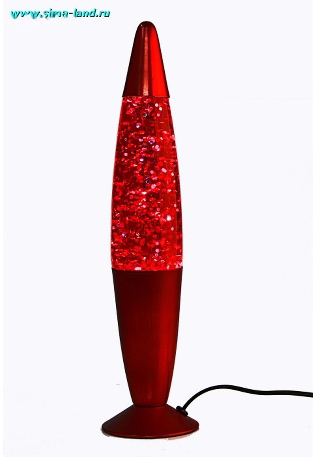 Светильник гель блеск хром цветной ракета 34,5х8,5 см