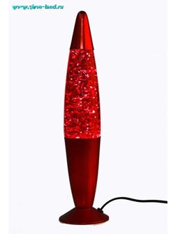 Светильник гель блеск хром цветной ракета 34,5х8,5 см