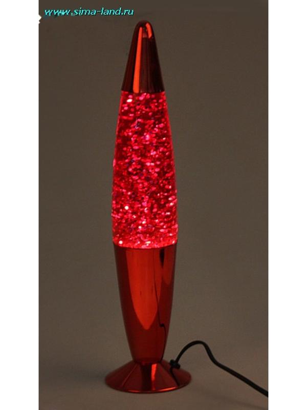 Светильник гель блеск хром цветной ракета 34,5х8,5 см