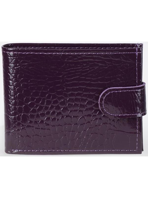 Кошелёк на кнопке, цвет фиолетовый