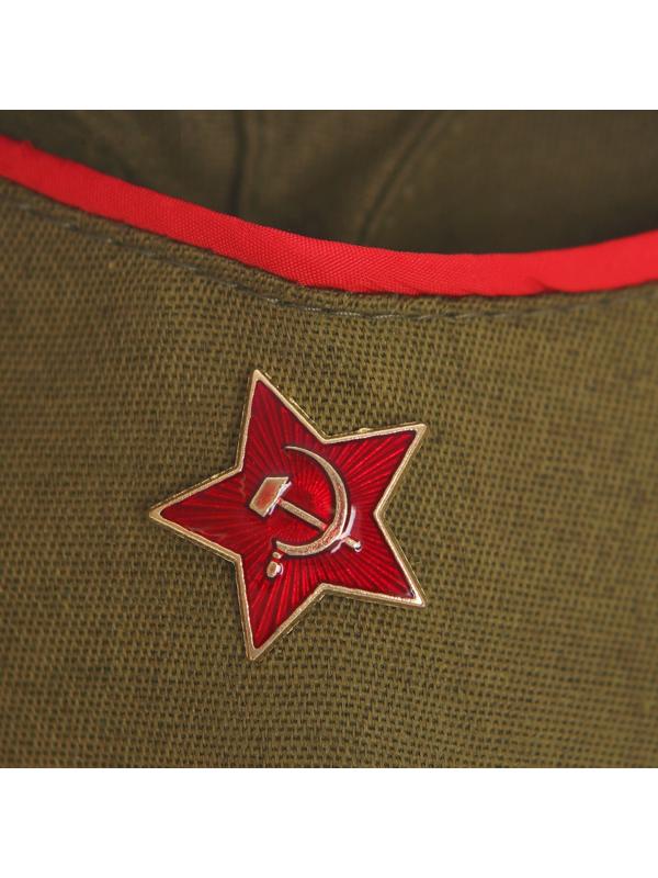 Костюм военного, гимнастёрка, пилотка, ремень, р. 34, рост 134 см