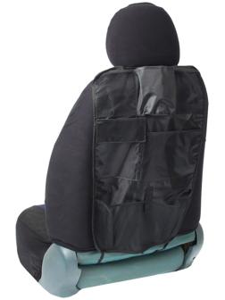 Накидка-органайзер TORSO, 7 карманов, 37х60 см, черный