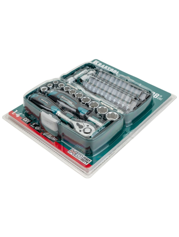 Набор инструментов KRAFTOOL INDUSTRIE 27970-H38, компактный, 1/4, 38 предметов