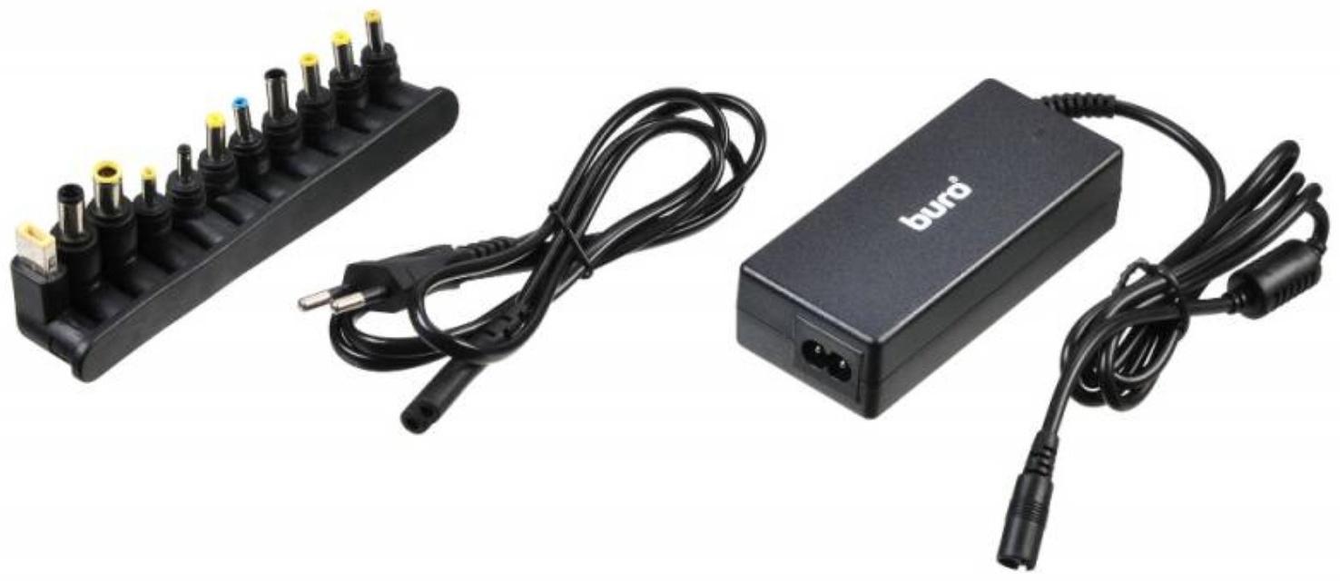 Адаптер питания Buro BUM-0054B65, автоматический, 65Вт, 12В-20В 11-переходников, 4A, 220В