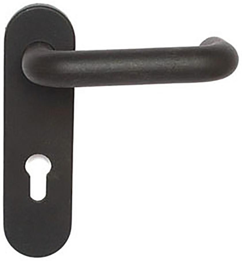 Комплект ручек Apecs HР-72.1303-BL (Spring), с пружиной,  для противопожар. замков, черный