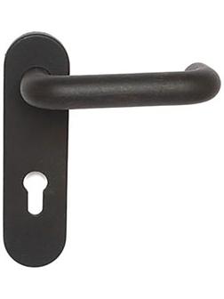 Комплект ручек Apecs HР-72.1303-BL (Spring), с пружиной,  для противопожар. замков, черный