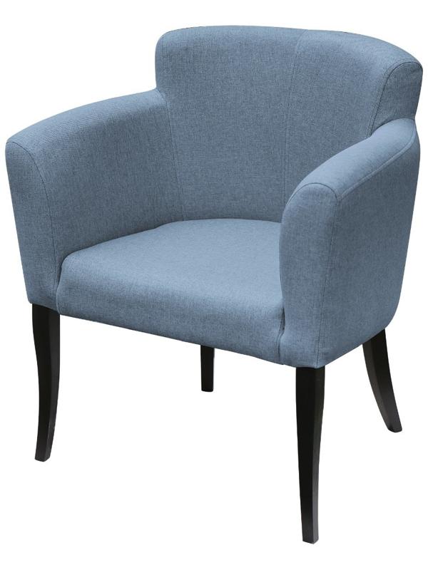 Кресло «Неаполь», ткань велюр, опоры массив венге, цвет океан