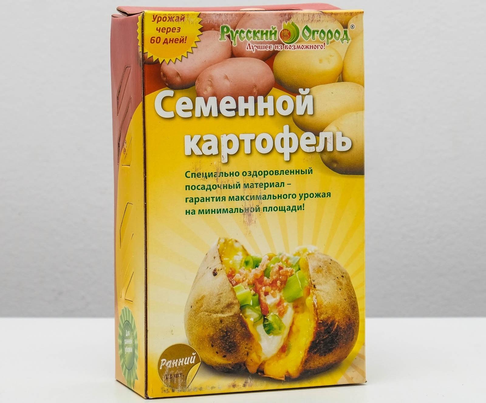 Семенной Картофель ранний красный и белый клубень 12 шт, элита