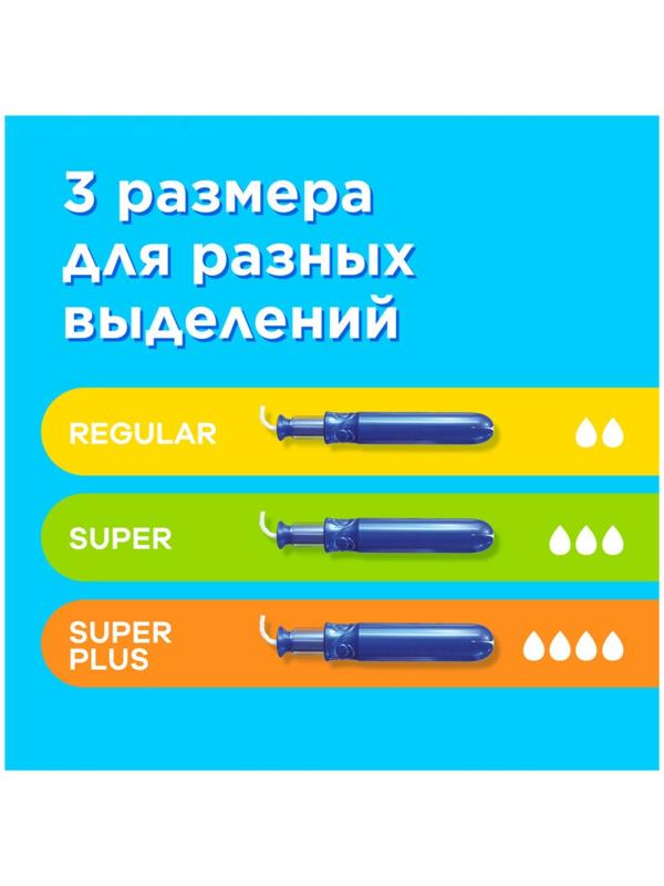 Тампоны с аппликатором Tampax Compak Pearl Regular Duo, 16 шт.