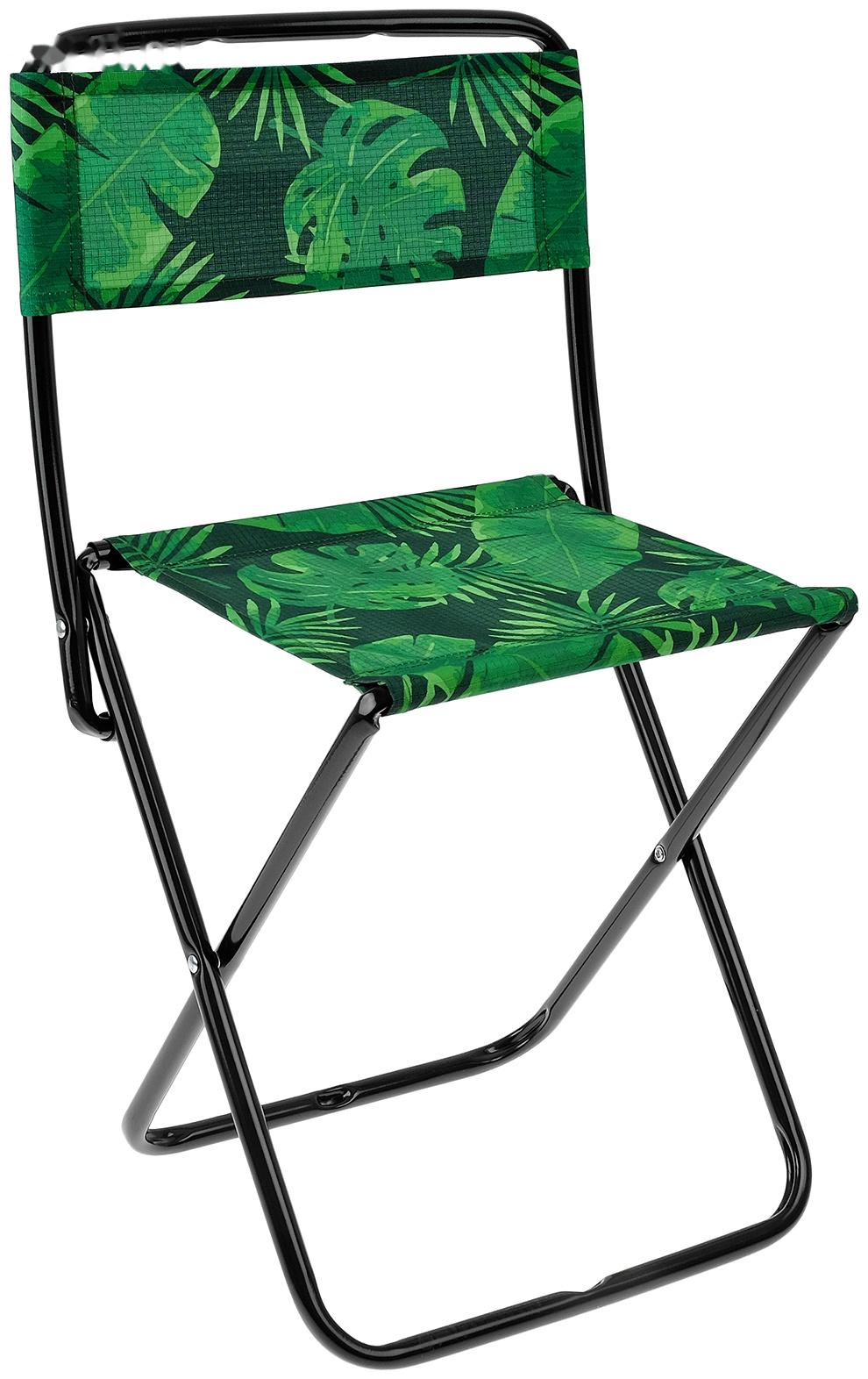 Стул складной, 38.5x36.5x64.5 см, тропические листья