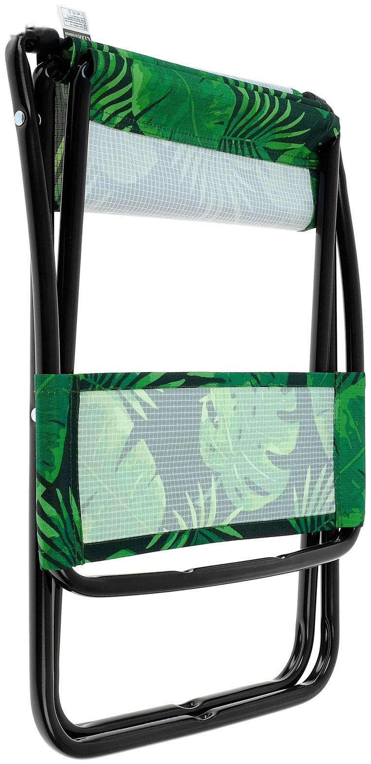 Стул складной, 38.5x36.5x64.5 см, тропические листья