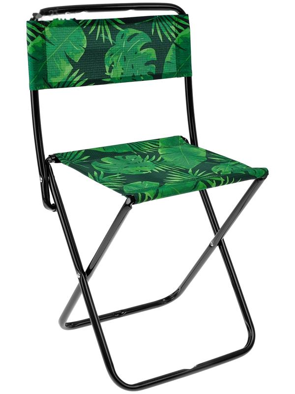 Стул складной, 38.5x36.5x64.5 см, тропические листья