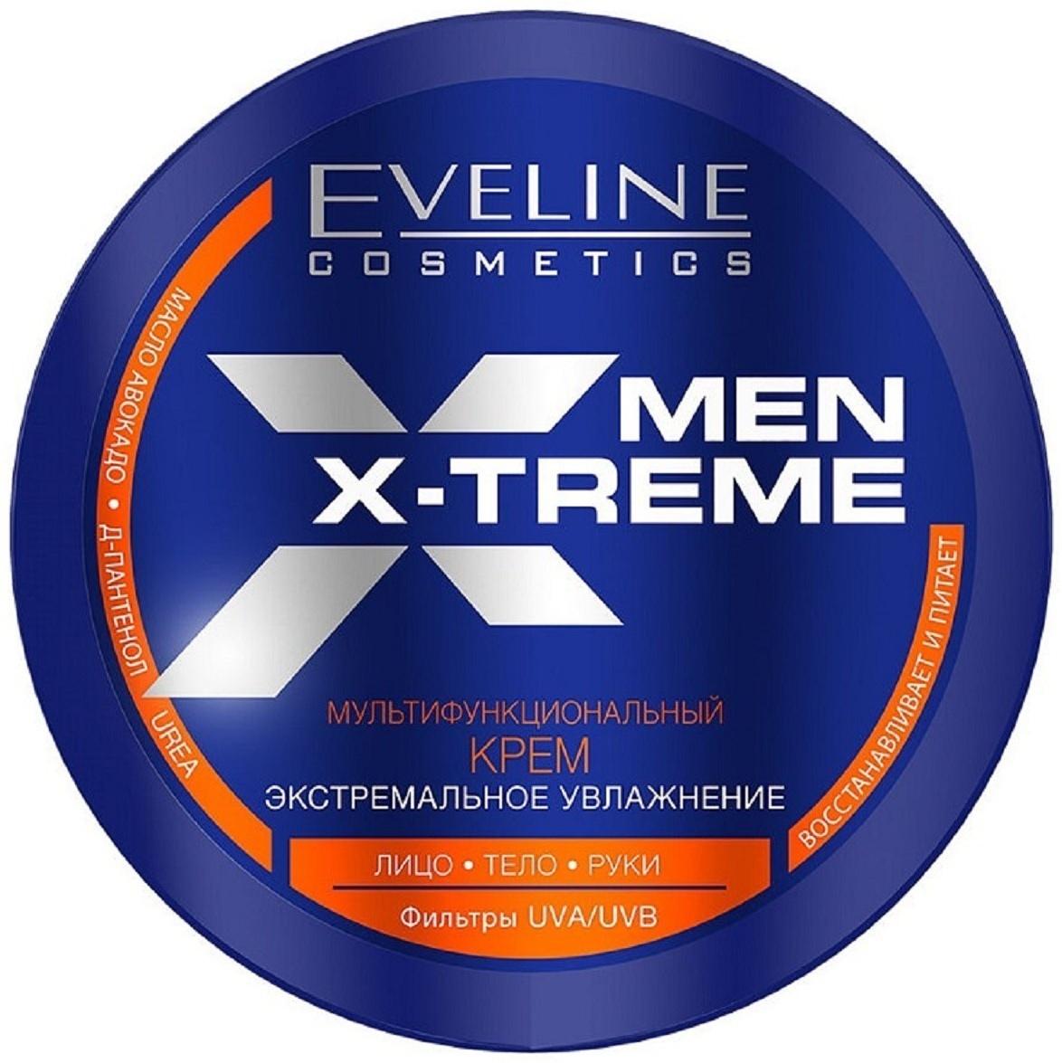 Крем для лица, рук и тела Eveline Men X-Treme «Мультифункциональный», увлажнение, 200 мл