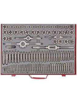 Набор метчиков и плашек Matrix 773110, 110 шт., М2-М18, металлический кейс