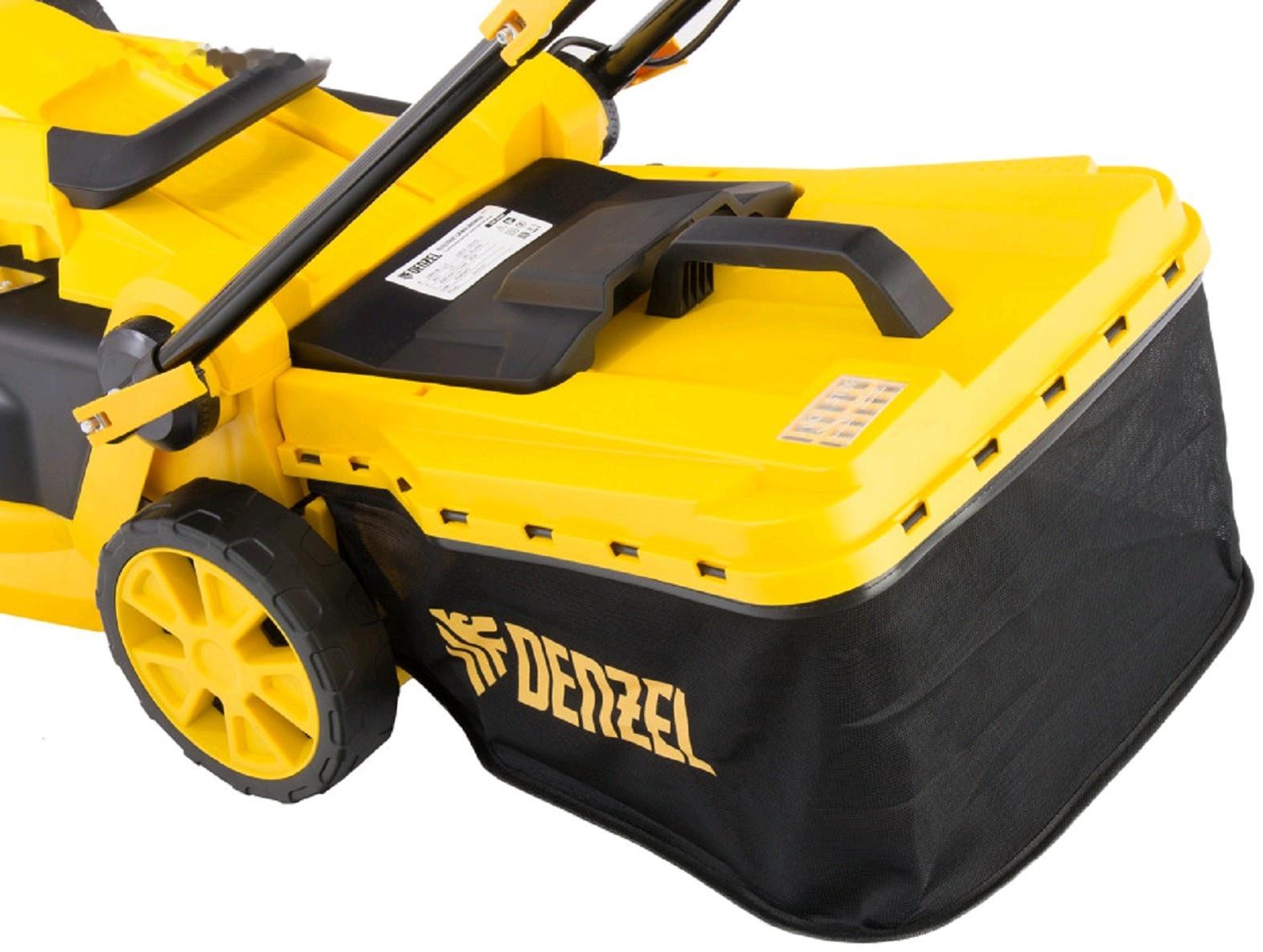 Газонокосилка электрическая DENZEL GM-2000, 2000 Вт, шир./выс. 430/20-70 мм,6 уровней,45 л