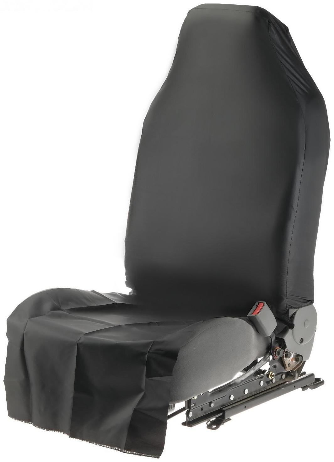 Накидка на переднее сиденье защитная, оксфорд, черная