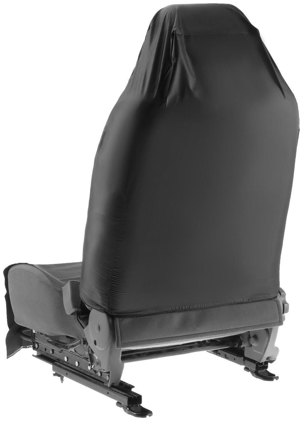 Накидка на переднее сиденье защитная, оксфорд, черная