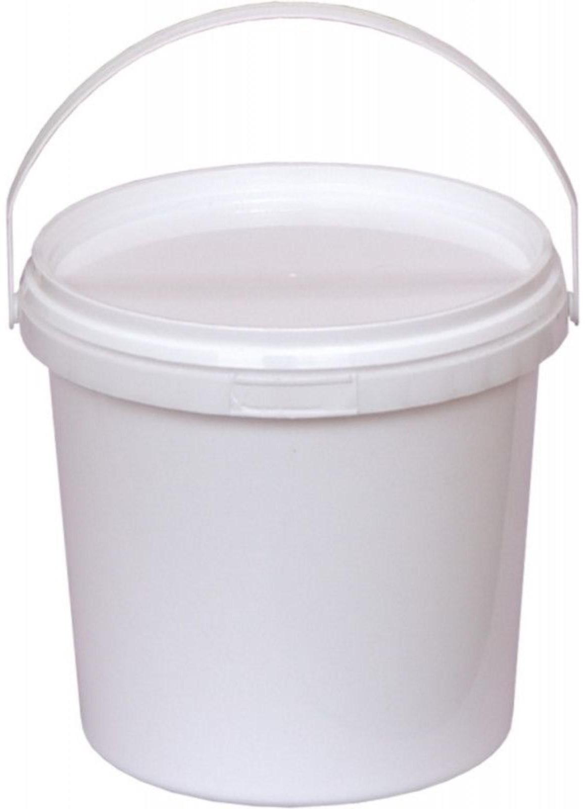 Ведро пластиковое, ВП1 (пластиковая ручка), 13,1х13,1х11,6см, белое