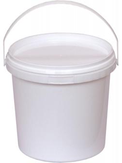 Ведро пластиковое, ВП1 (пластиковая ручка), 13,1х13,1х11,6см, белое