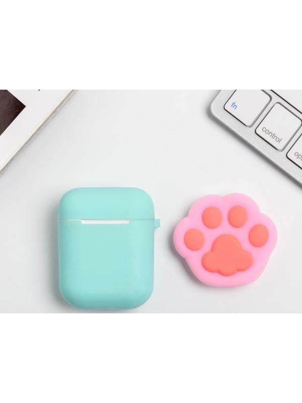 Чехол для наушников и попсокет «Котик», 15,5 х 11 см