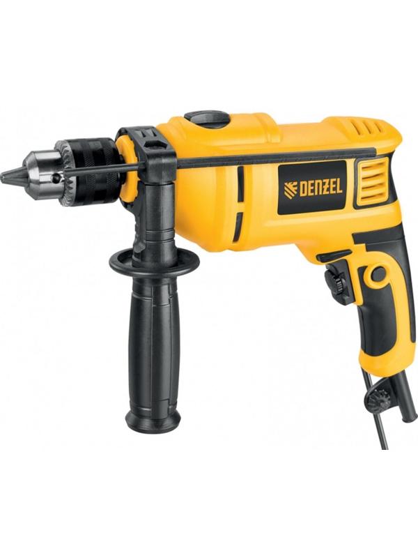Дрель ударная DENZEL ID-650, 650 Вт, 0-3000 об/мин, 48000 уд/мин, патрон 13 мм