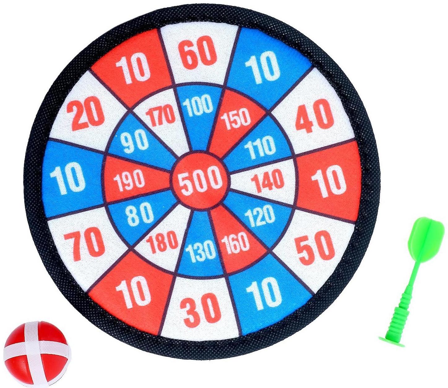 Дартс «Меткость», на липучках, в пакете