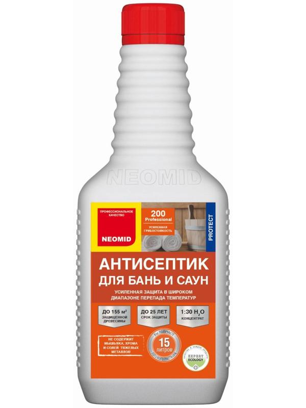 Антисептик для бань и саун NEOMID 200 0,5 л концентрат 1:30
